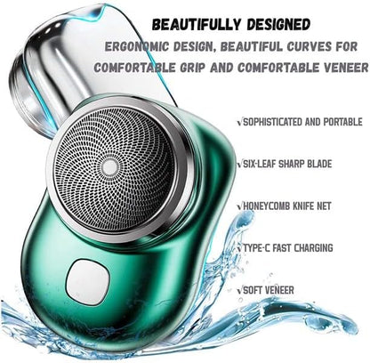 Mens Electric Mini Shaver, Pocket Portable Electric Shaver